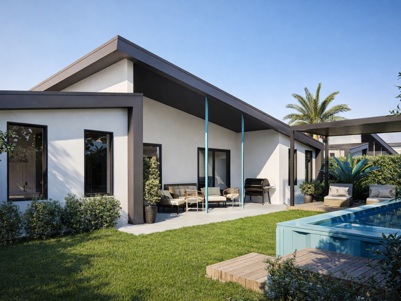 17. VALENTINE Backyard Facade